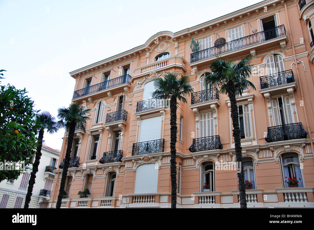 Monaco-Luxus-Appartements Stockfoto