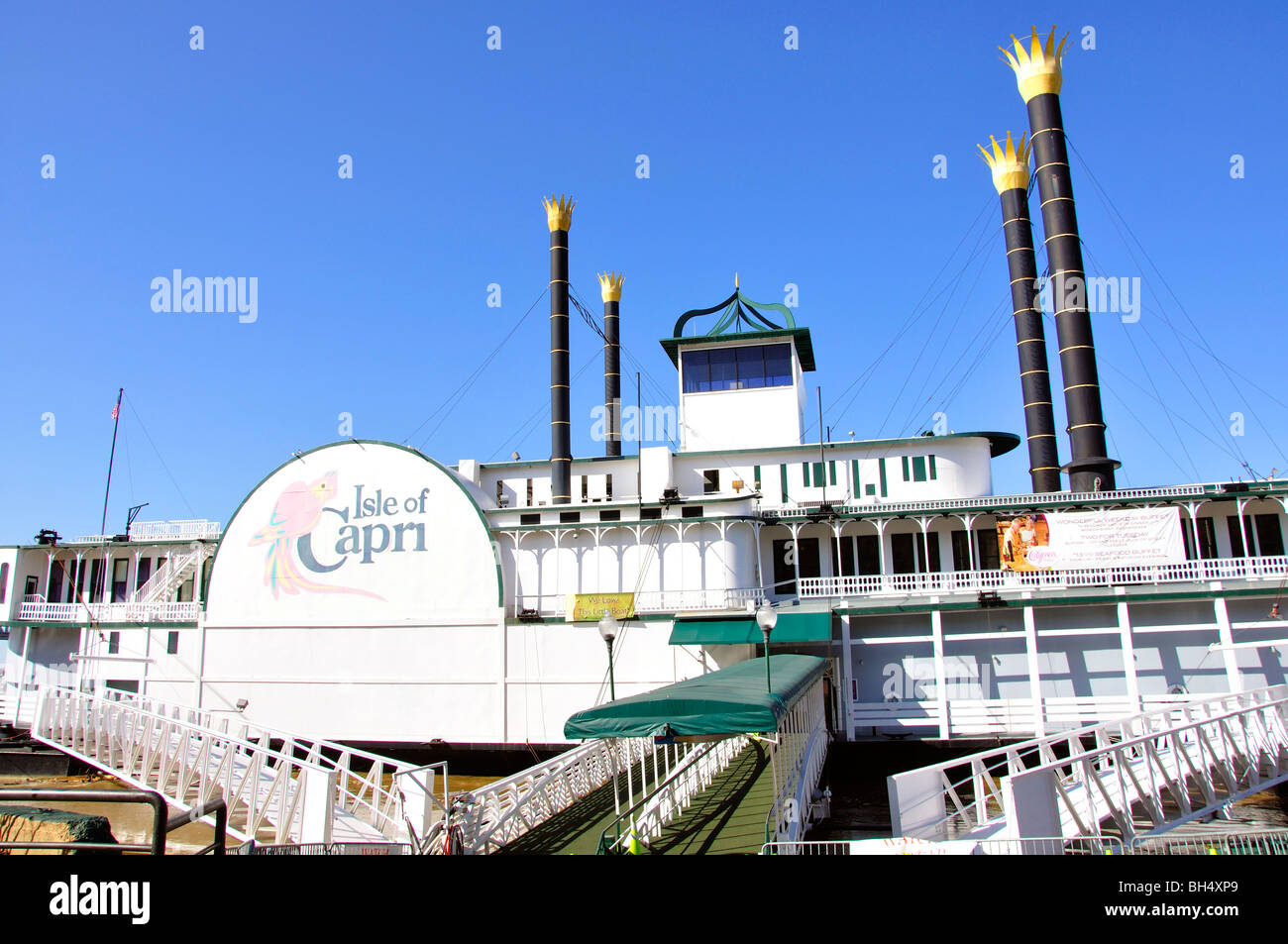 Isle of Capri Casino Steamboat, Natchez, Mississippi, Vereinigte Staaten Stockfoto