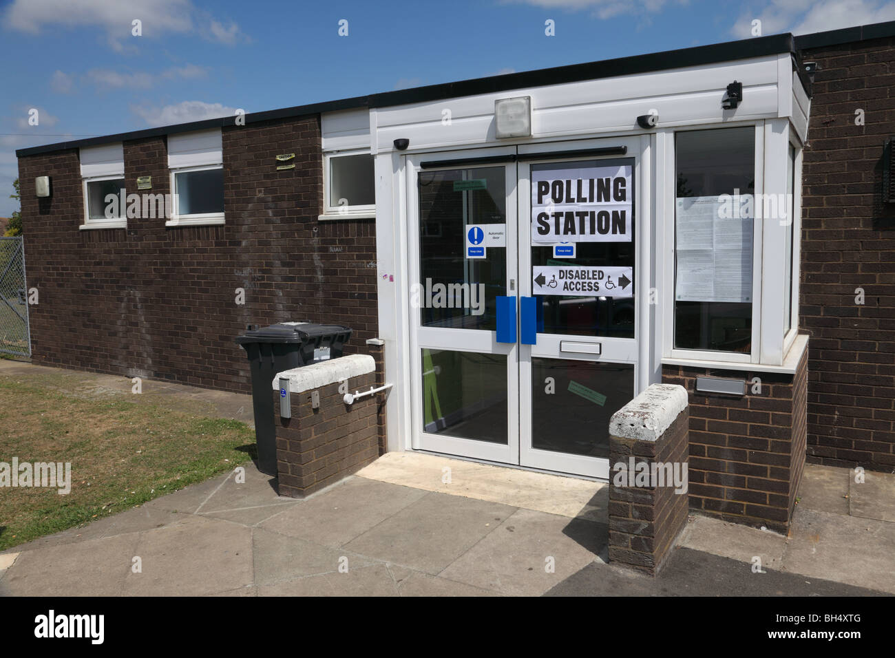 Ein Wahllokal, England Stockfoto