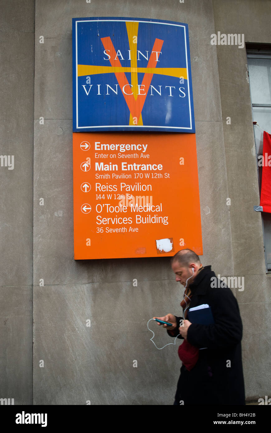 St. Vincent Catholic Medical Center in Greenwich Village in New York Stockfoto