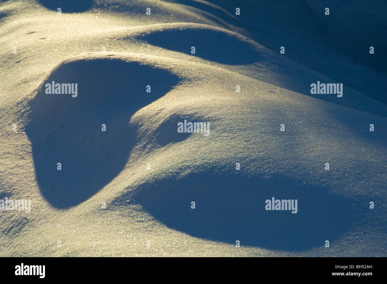 Kreuz-Light Snow Drift Detail. Stockfoto