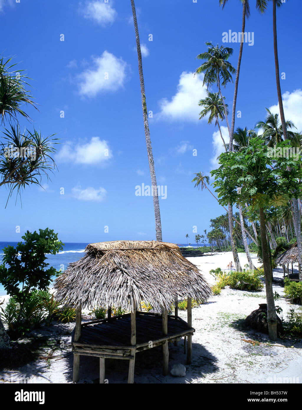 "Return to Paradise" Lefaga Strand, Apia, Samoa Stockfoto