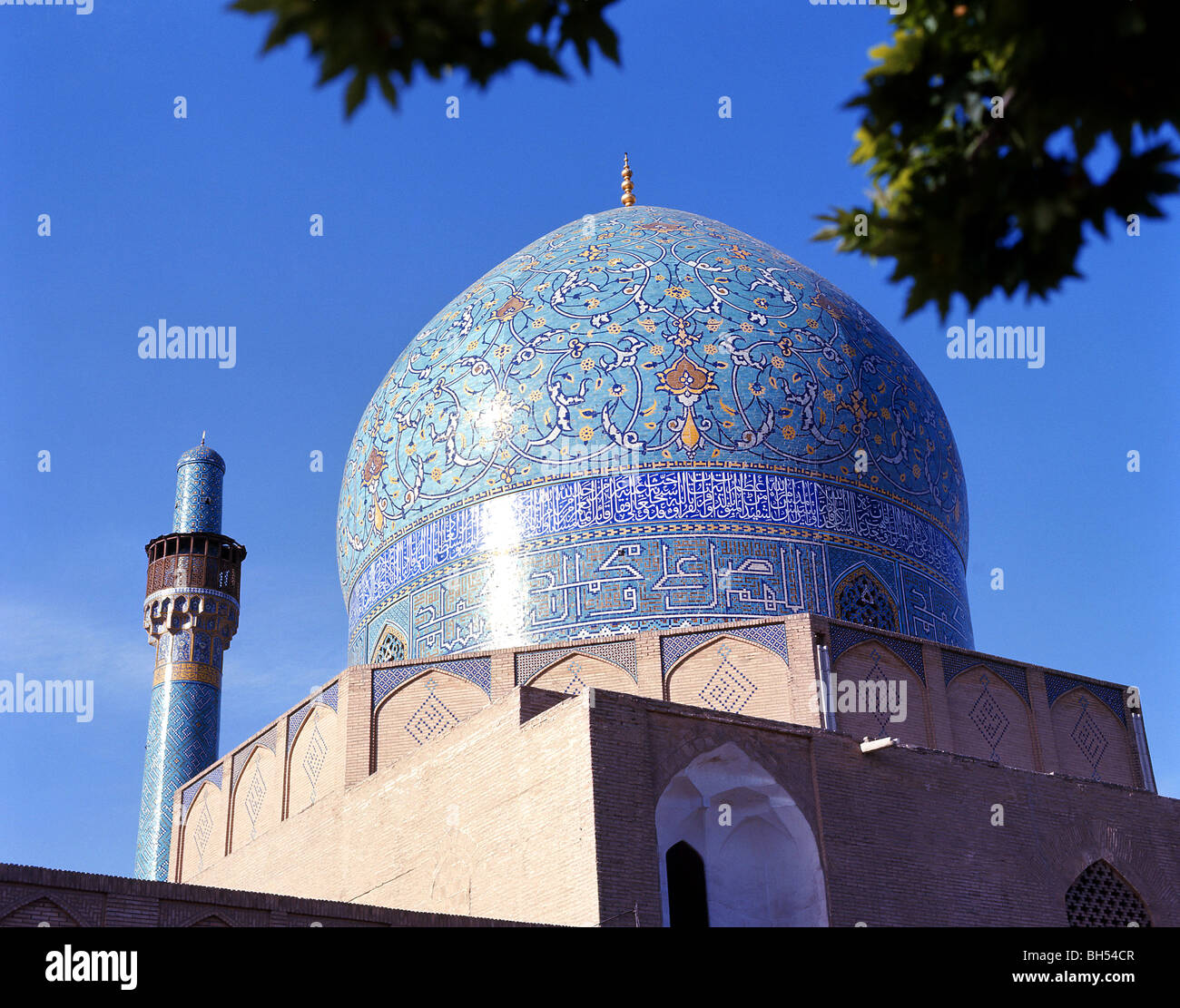Imam (Shah) Moschee, Naghsh-e Jahan Platz, Isfahan, Esfahan, Islamische Republik Iran Stockfoto