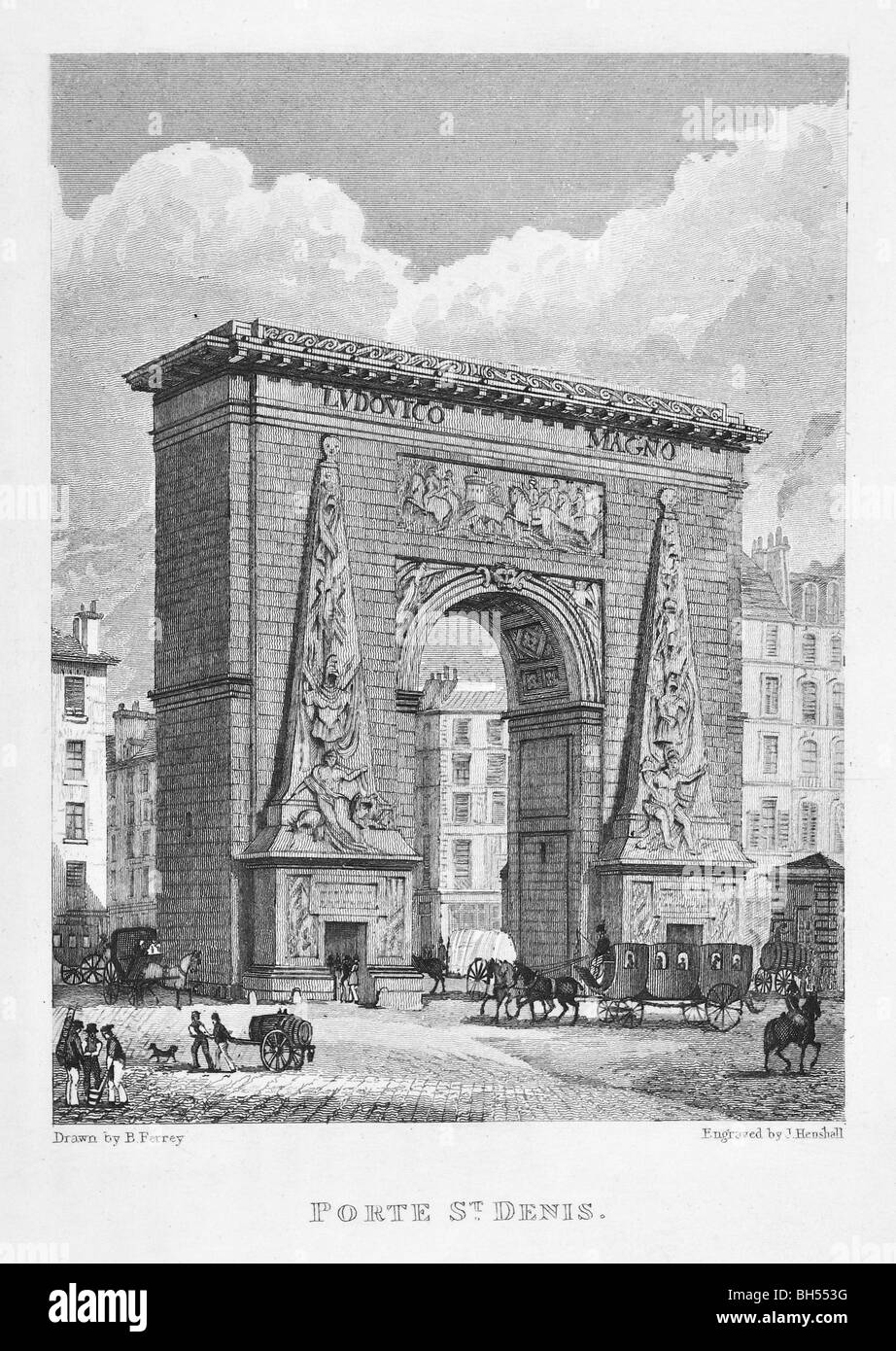 Porte Saint-Denis Stockfoto