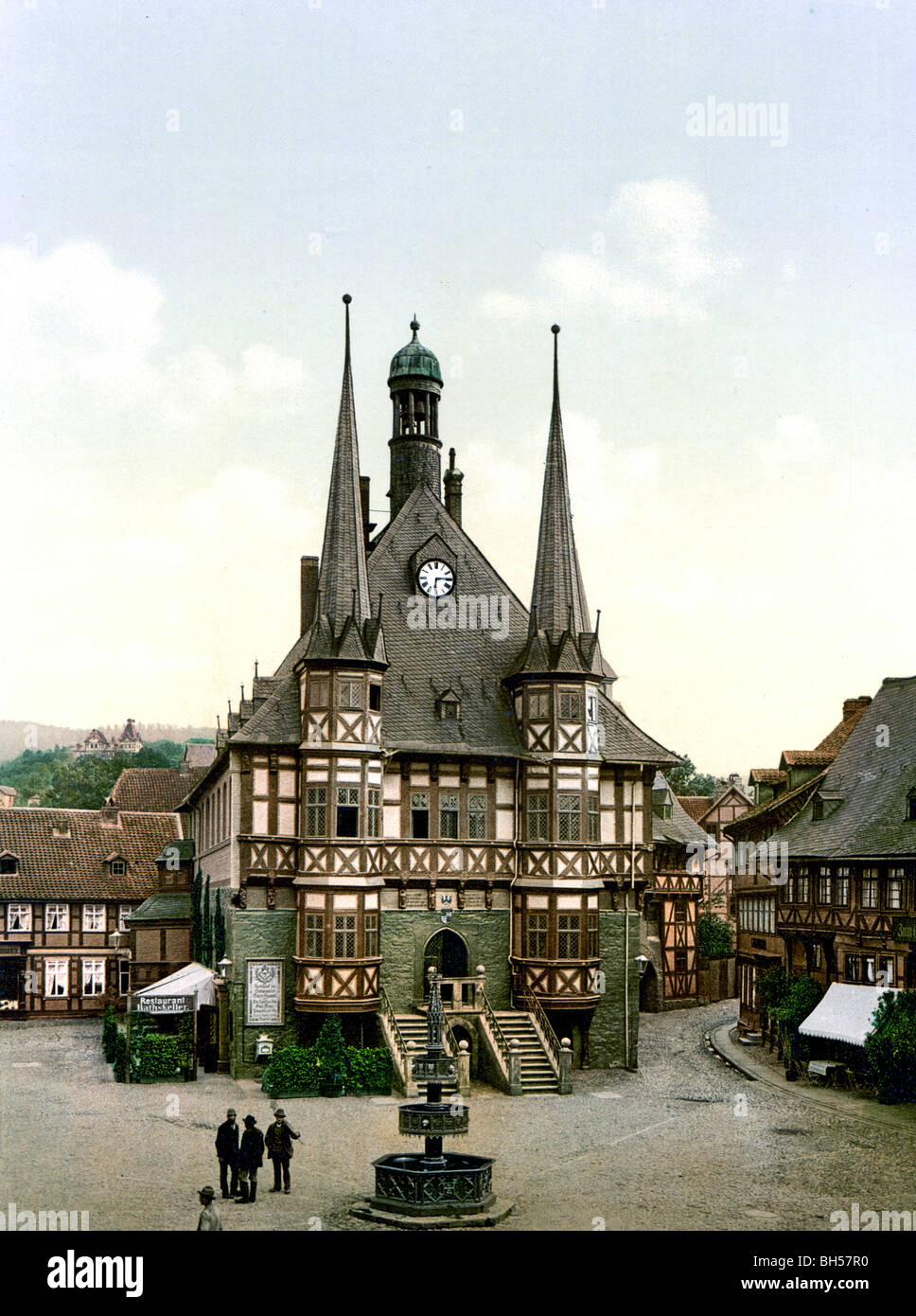 Das Rathaus Wernigerode Stockfoto