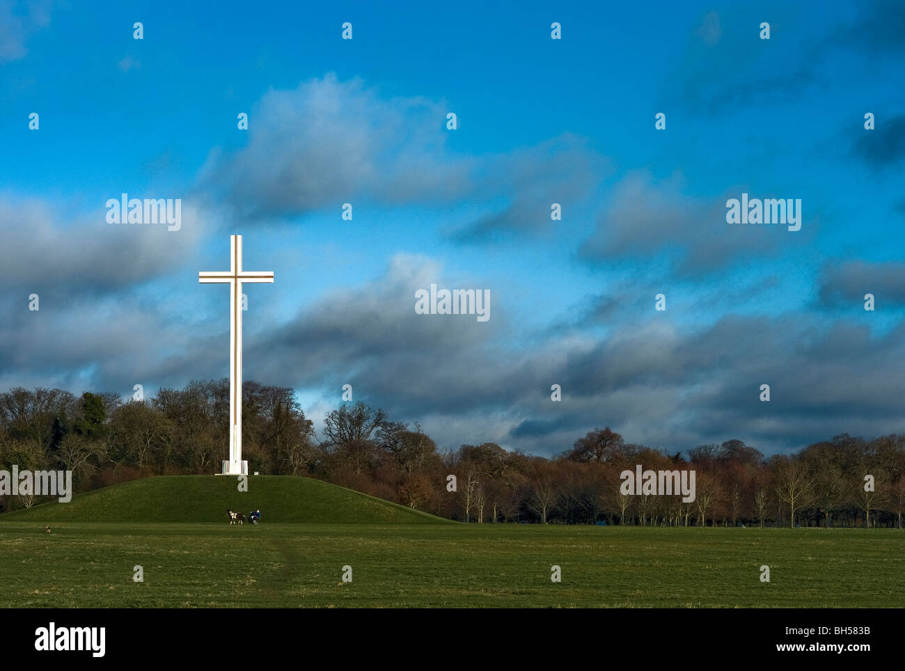 Die Päpste Kreuz im Phoenix Park Dublin Stockfoto