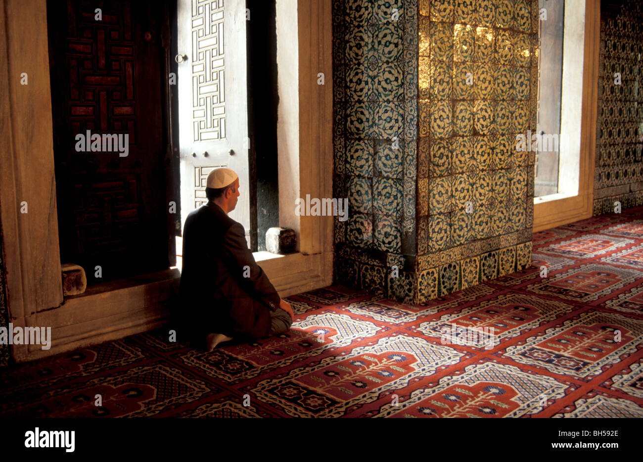 Türkei, Istanbul. Rustem Pasa Moschee Stockfoto