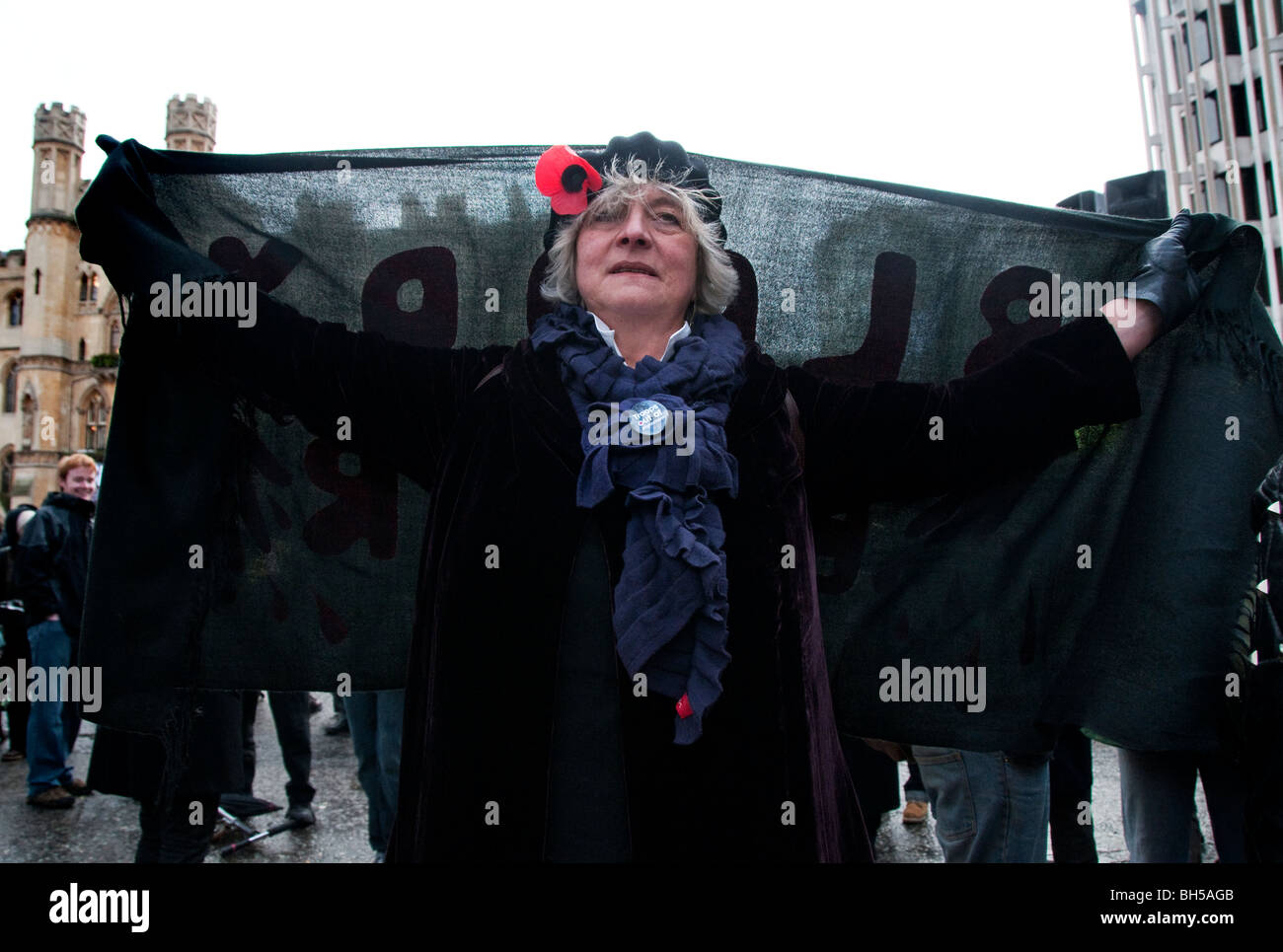 Hunderte versammelten Chilcot Anfrage an Tony Blairs Verhaftung wegen Kriegsverbrechen im Irak London 29.01.10 fordern Stockfoto