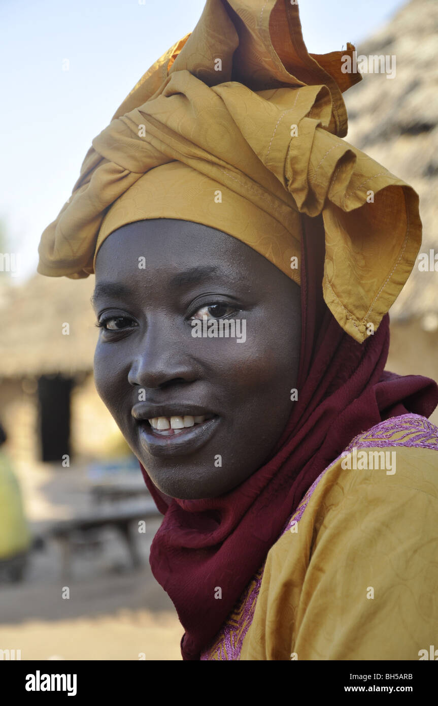 Frau in Gambia Stockfoto