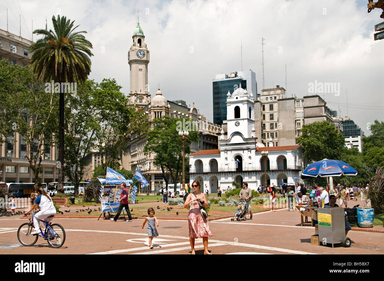 Buenos Aires das Cabildo ehemalige Regierungsgebäude Plaza de Mayo-Argentinien Stockfoto