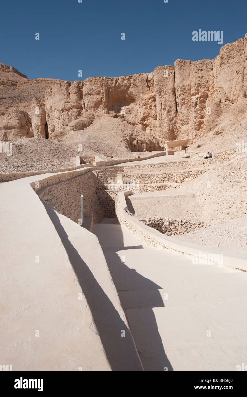 Tal der Könige, Luxor, Ägypten, Afrika Stockfoto