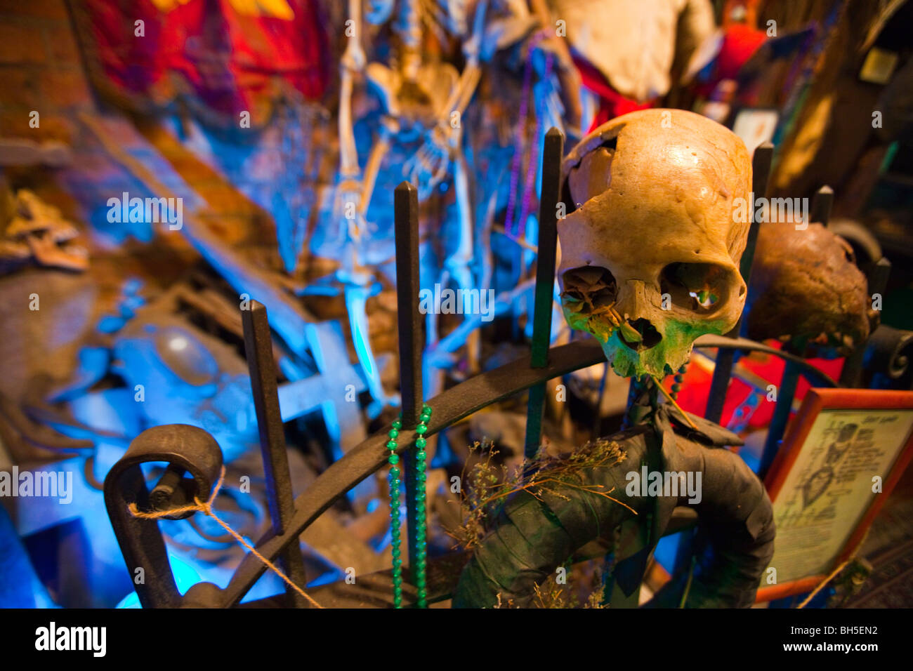 New Orleans Historic Voodoo Museum im French Quarter von New Orleans, LA Stockfoto