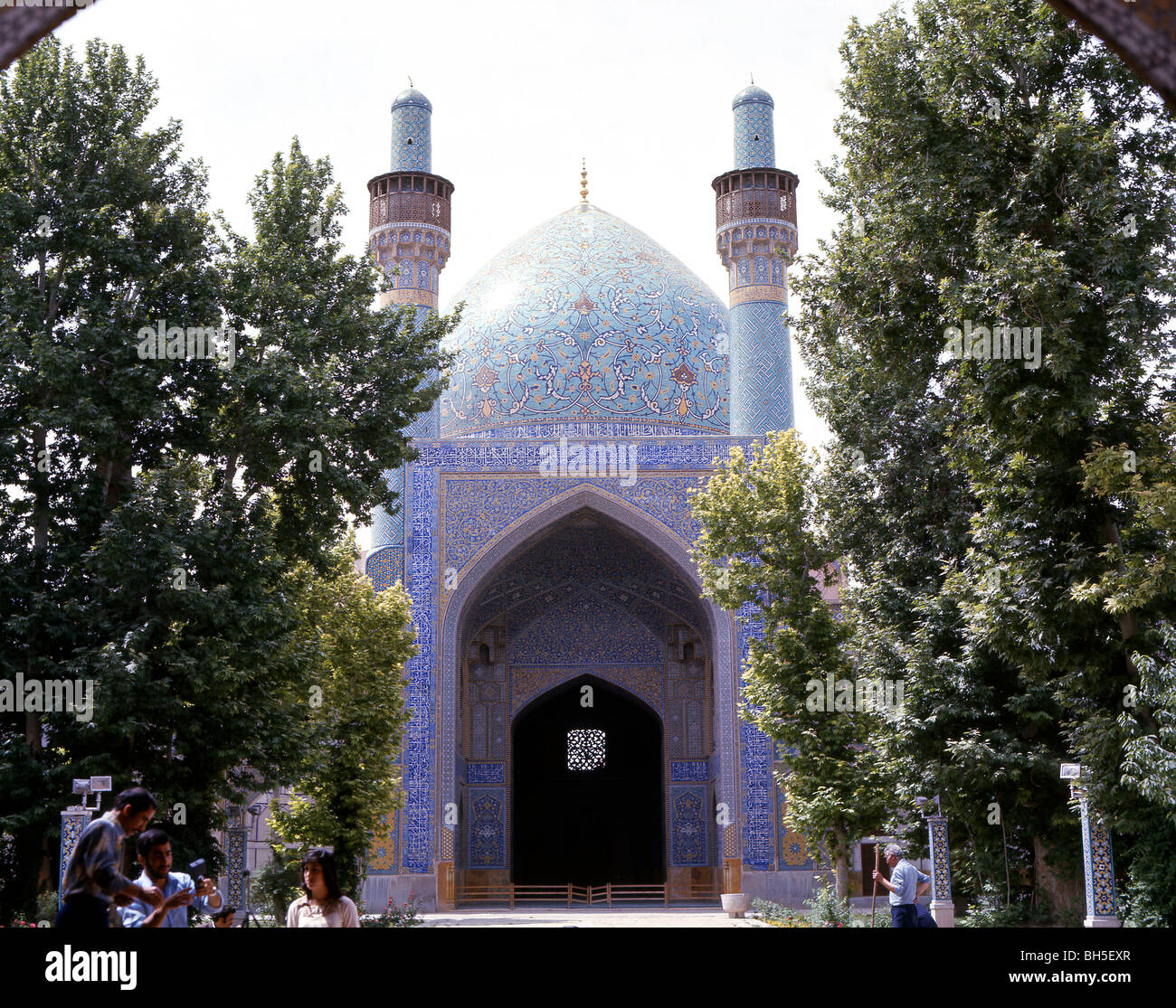 Imam (Shah) Moschee, Naghsh-e Jahan Platz, Isfahan, Esfahan, Islamische Republik Iran Stockfoto