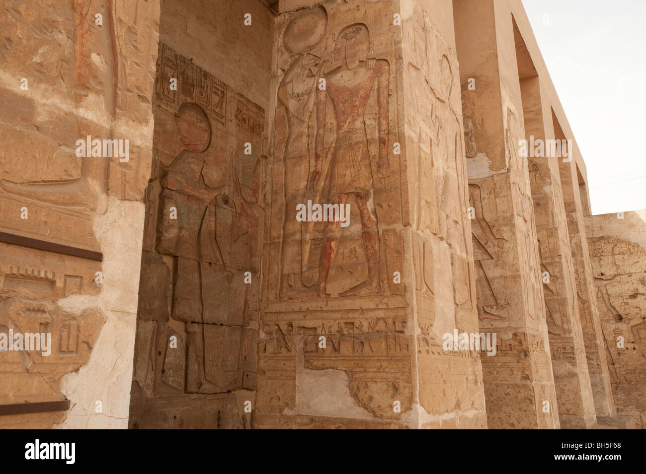 Tempel von Sethos I bei Abydos, Ägypten, Afrika Stockfoto