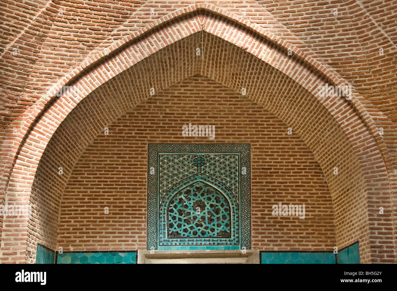 Details im Inneren der Sahipata Madrasah Konya Türkei Stockfoto
