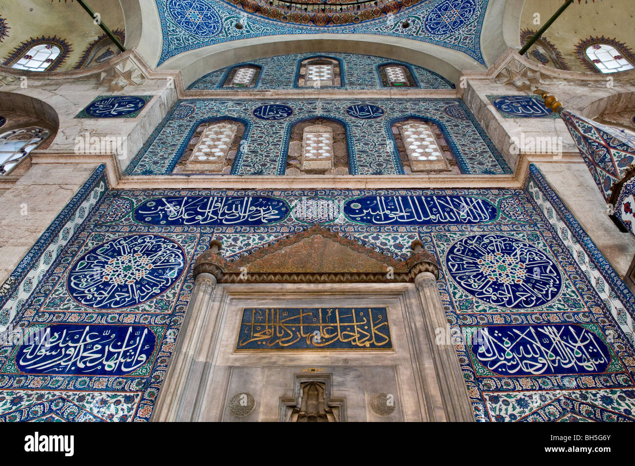 Inneren Sokullu Moschee, Istanbul-Türkei. Stockfoto