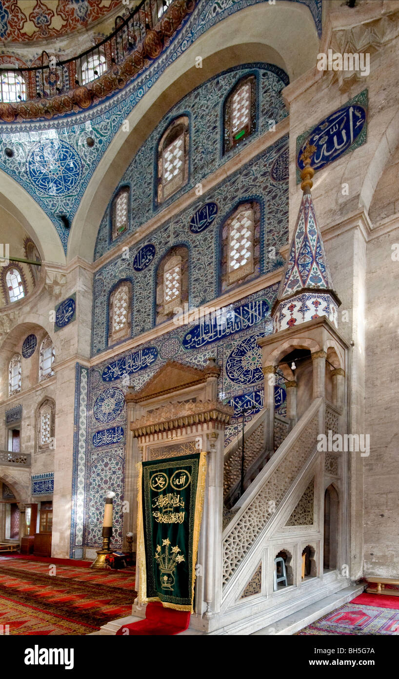 Inneren Sokullu Moschee, Istanbul-Türkei. Stockfoto