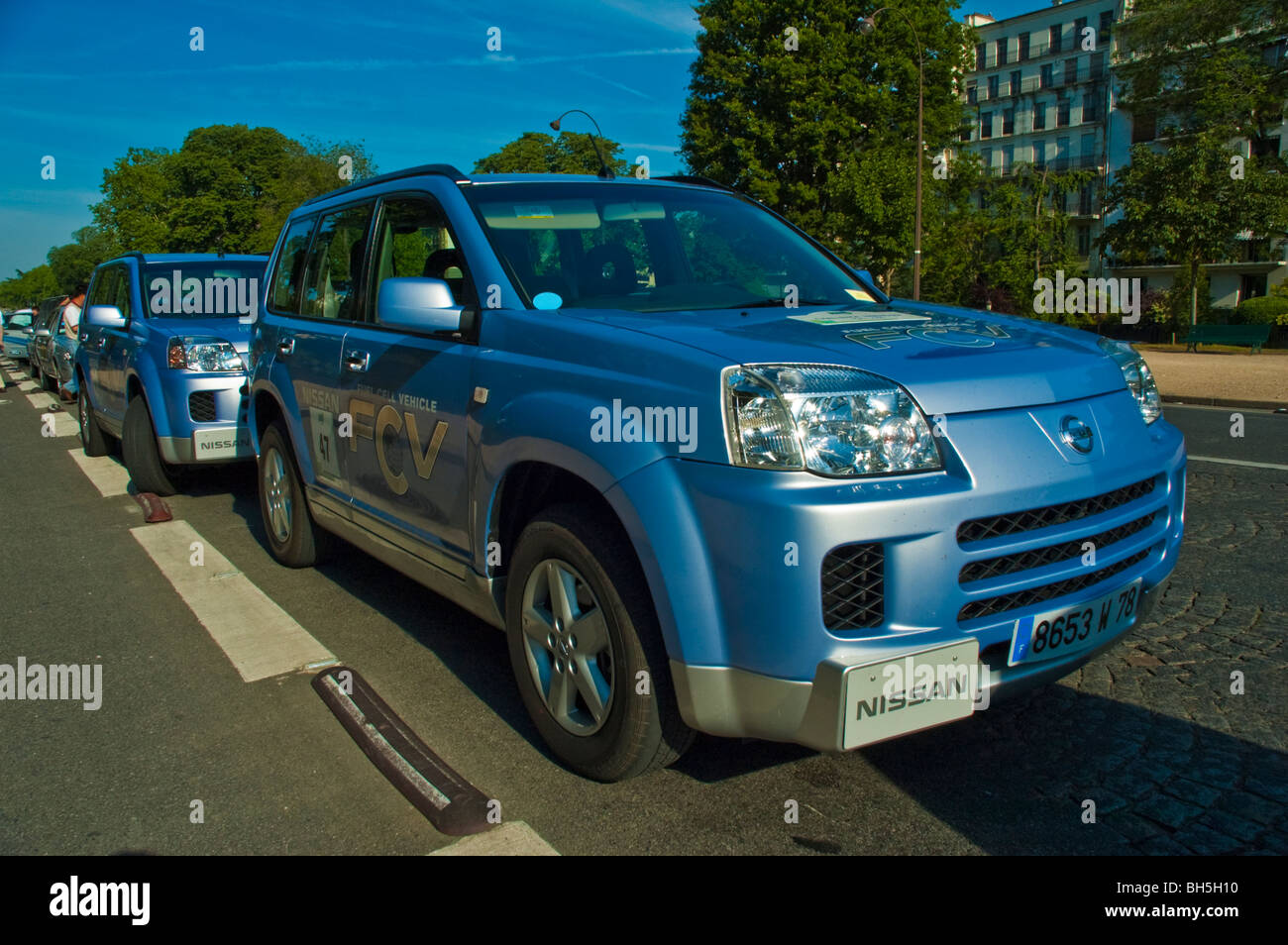 Nissan FCV Brennstoffzellen-Auto auf Michelin ChallengeBibendum 2006, Paris, Frankreich Stockfoto