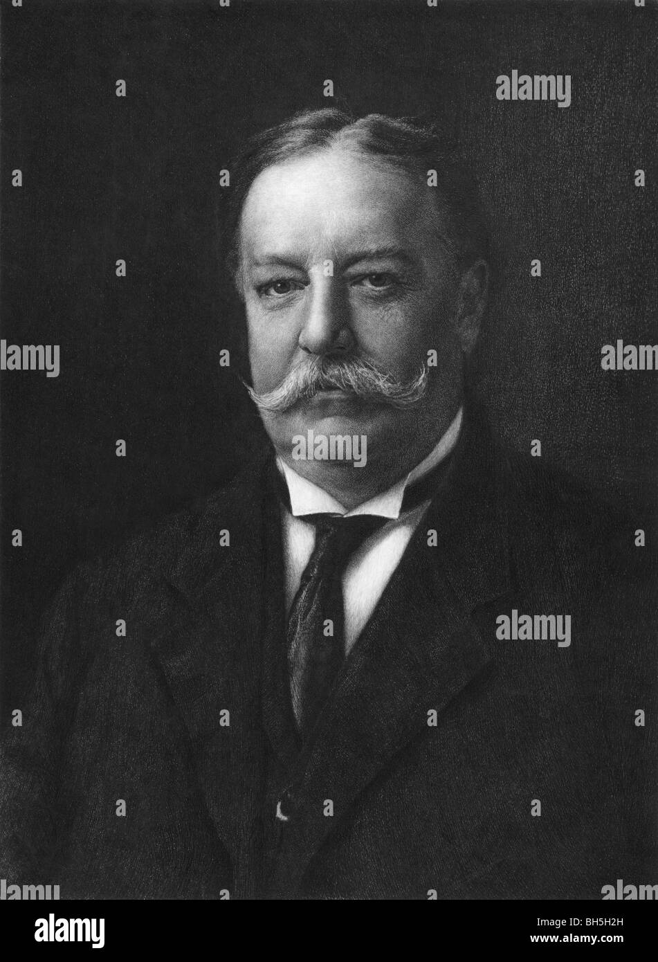 C1910 Porträt von William Taft (1857-1930) - 27. Präsident der USA (1909-1913) und 10. Oberrichter der Vereinigten Staaten (1921-1930). Stockfoto