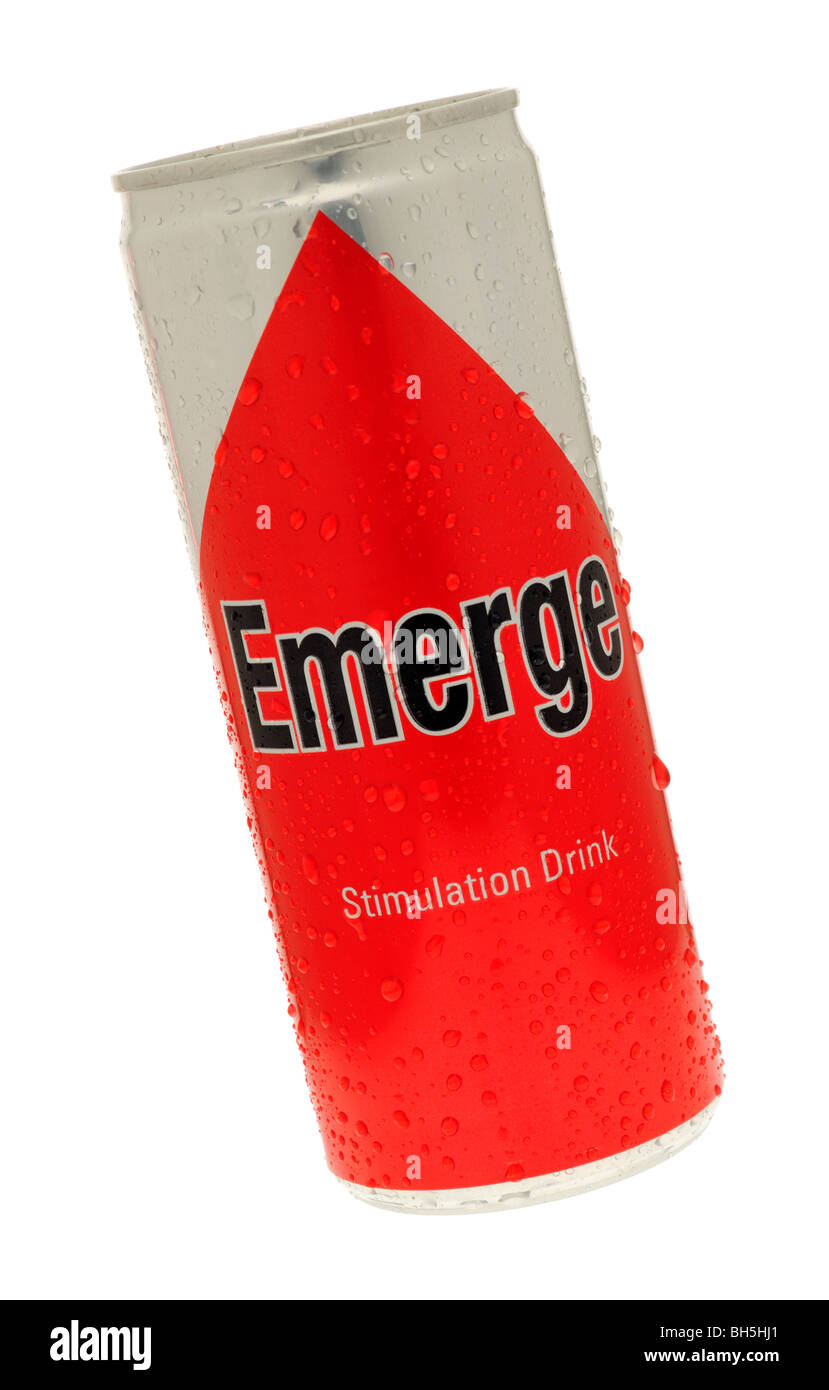 Emerge Energy Stimulation Drink Stockfoto
