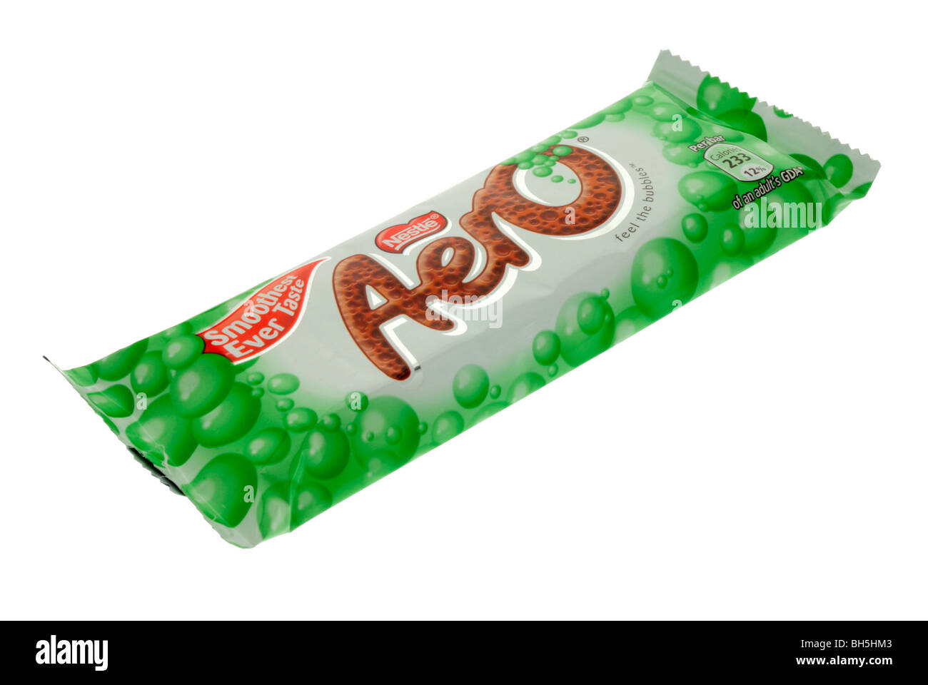 Nestle Mint Aero Schokoriegel Stockfoto