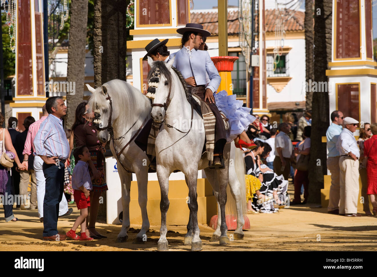 Andalusien Pferd Jerez De La Frontera Spanien Feria Stockfoto