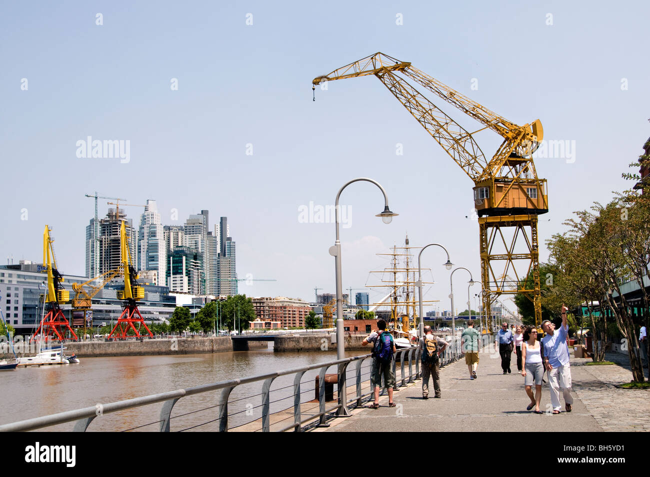 Argentinien Buenos Aires Puerto Madero Hafen Port Dock Stockfoto