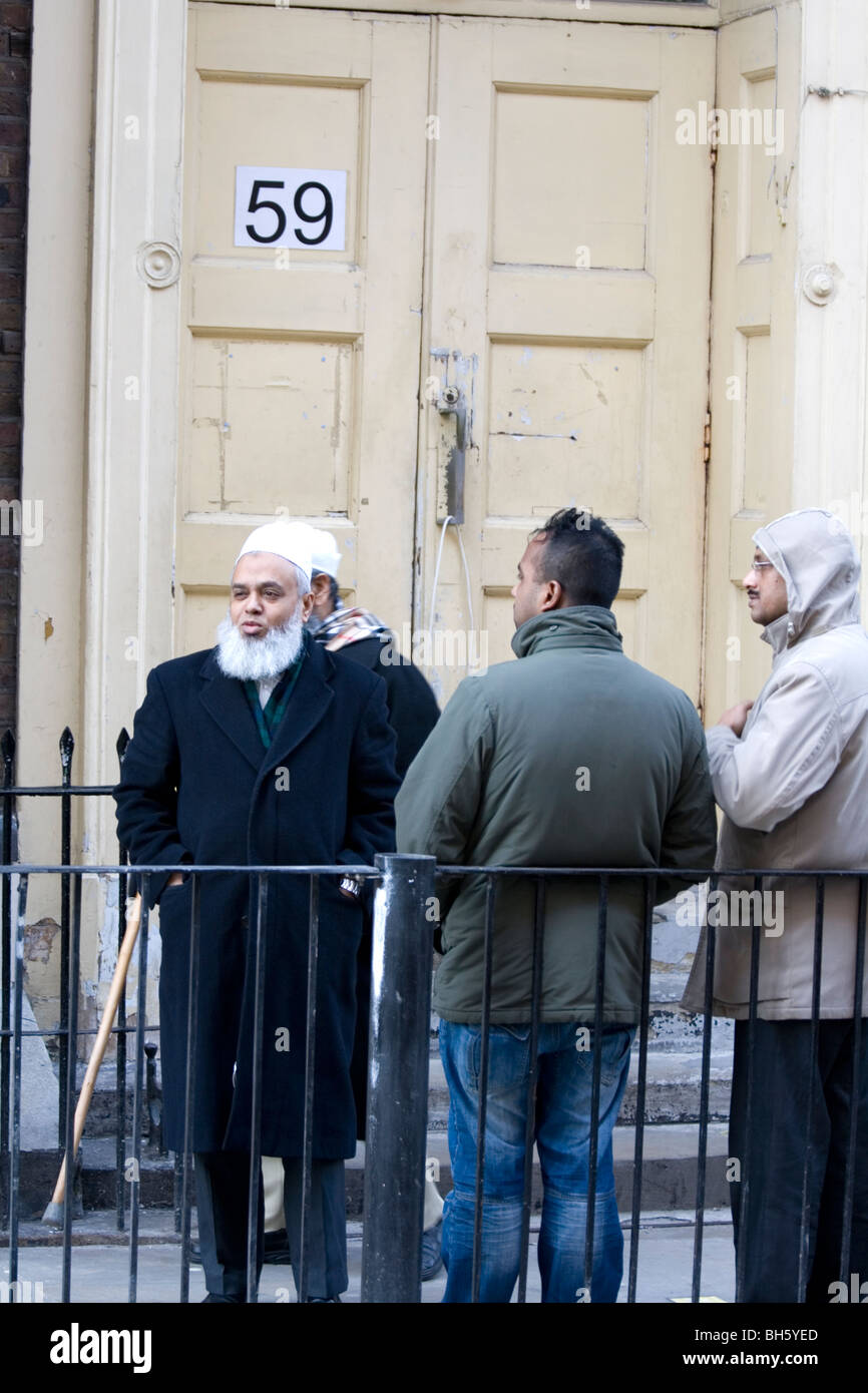 Außen Moschee in Brick Lane, London E1. Stockfoto