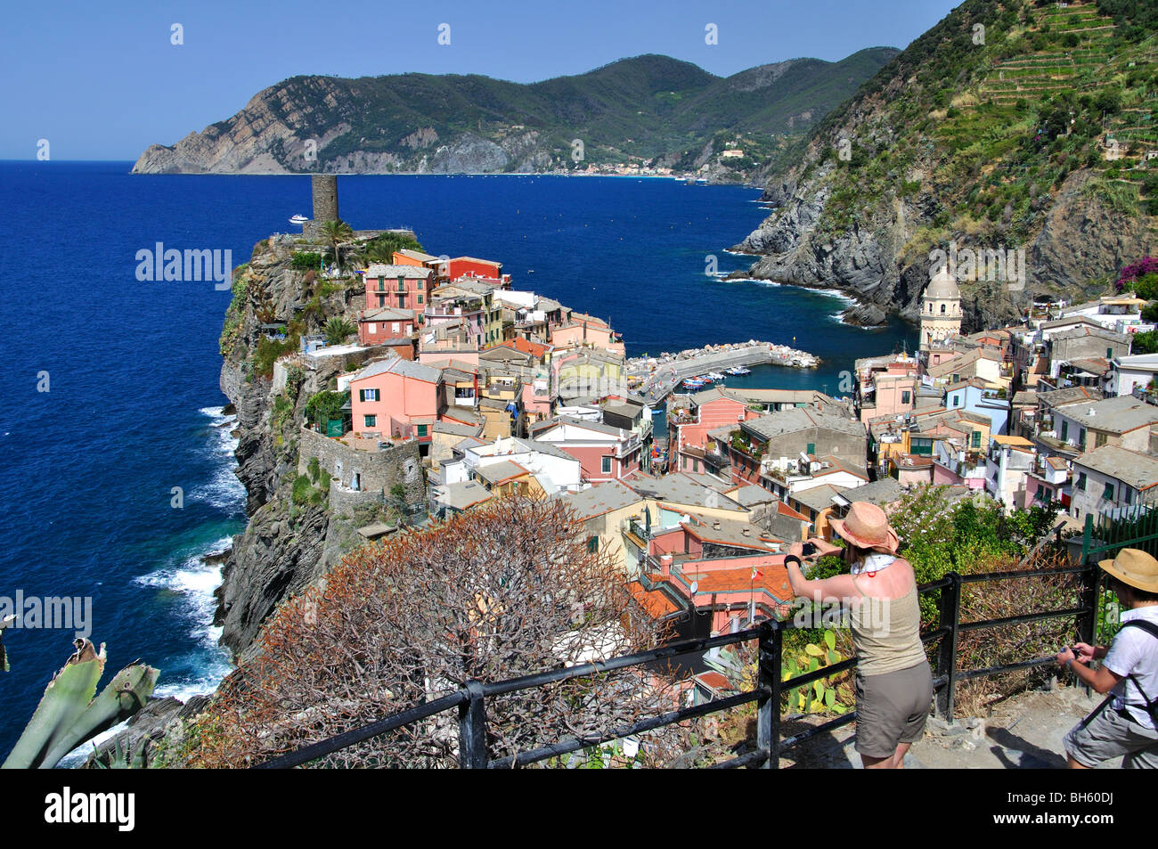 Vernazza Cinque Terre 5 Länder Italien Italia Stockfoto