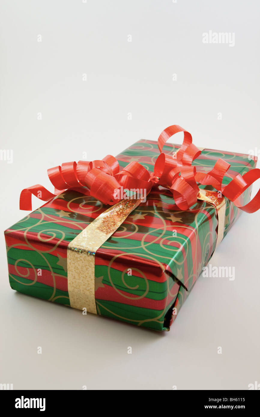 Geschenkbox verpackt Stockfoto