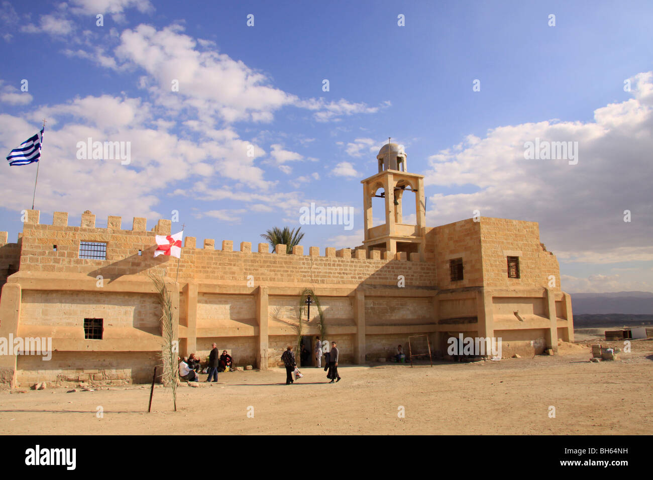 Jordan Valley, griechisch orthodoxe Kloster des Heiligen Johannes in Qasr al Yahud Stockfoto