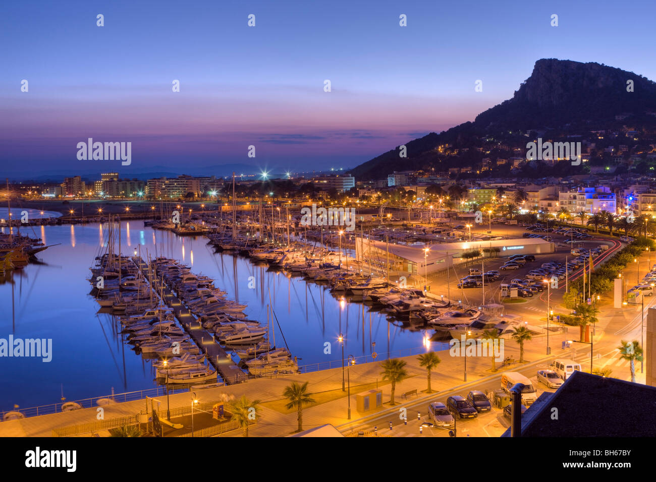 Yachthafen von l ' Estartit, Costa Brava, Katalonien, Spanien Stockfoto