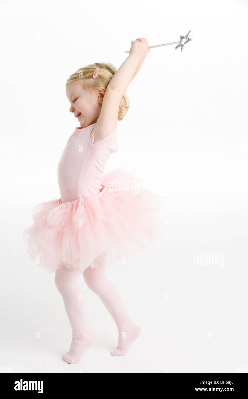 Kleine Ballerina tanzen Stockfoto