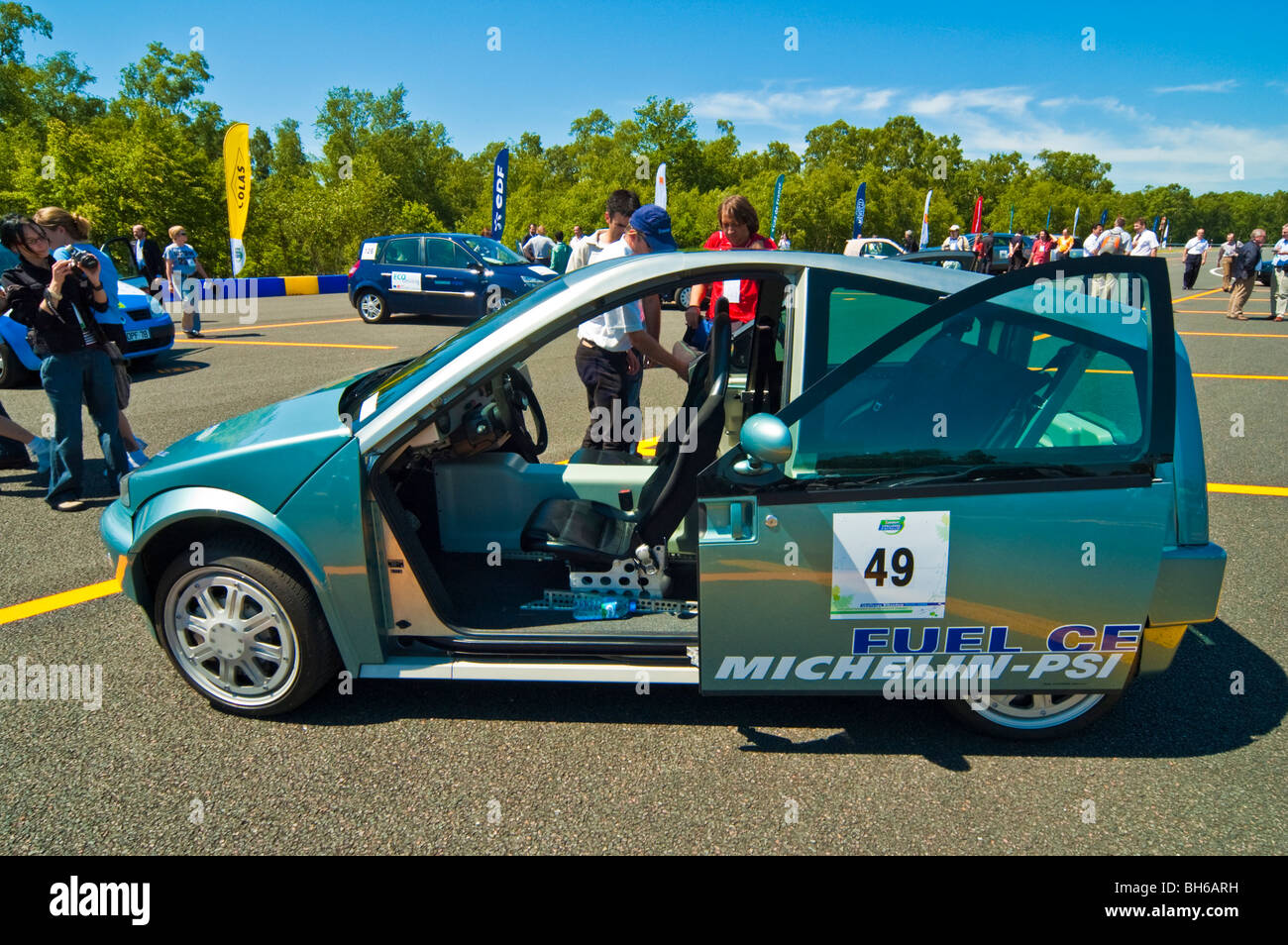 Michelin/PSI-Konzept-HY-LIGHT Brennstoffzellen-Fahrzeug auf Challenge Bibendum 2006, Paris, Frankreich Stockfoto