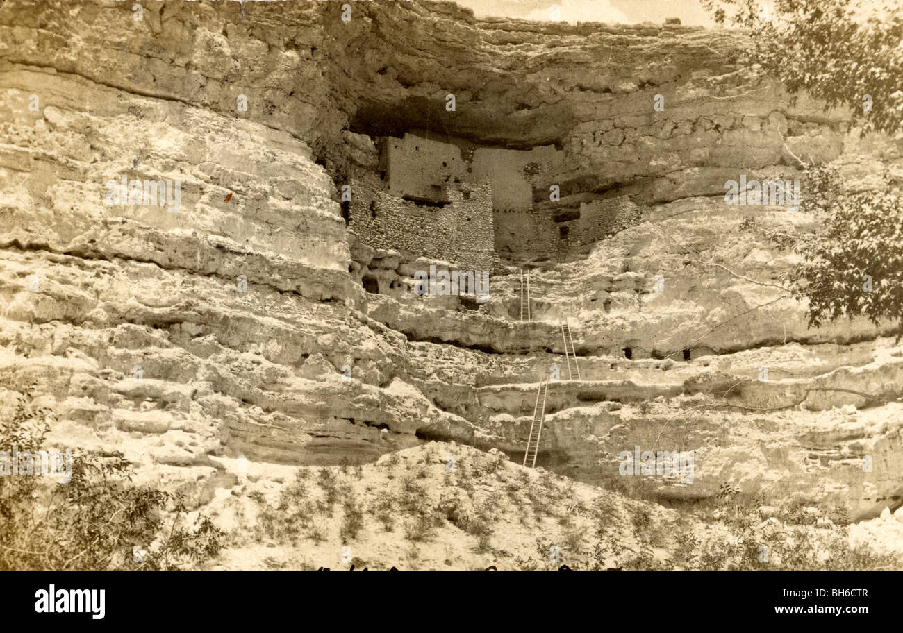 Montezumas Castle Cliff Wohnung Stockfoto