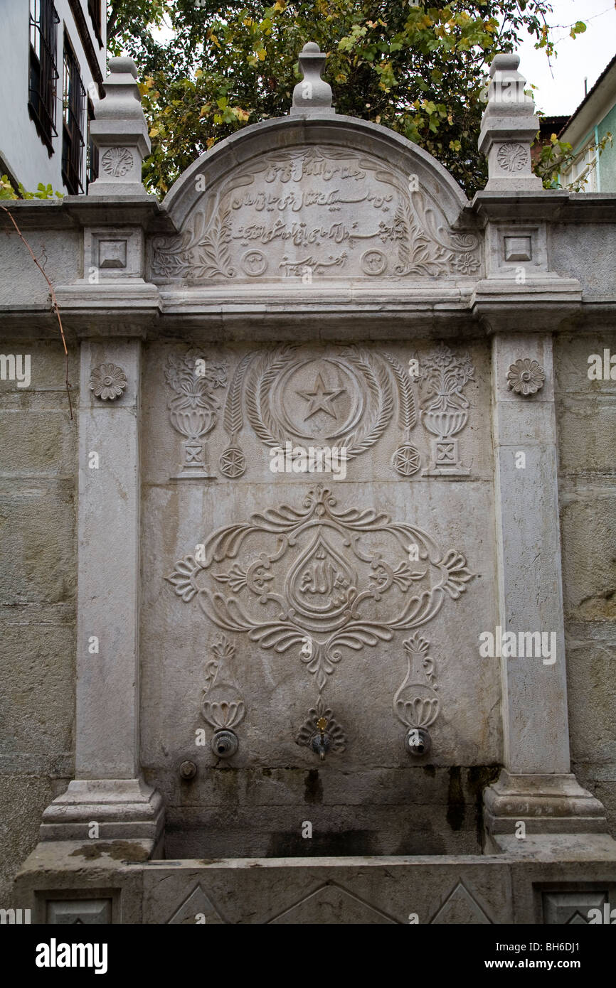 Historische Brunnen aus osmanischer Zeit, Safranbolu Türkei Stockfoto