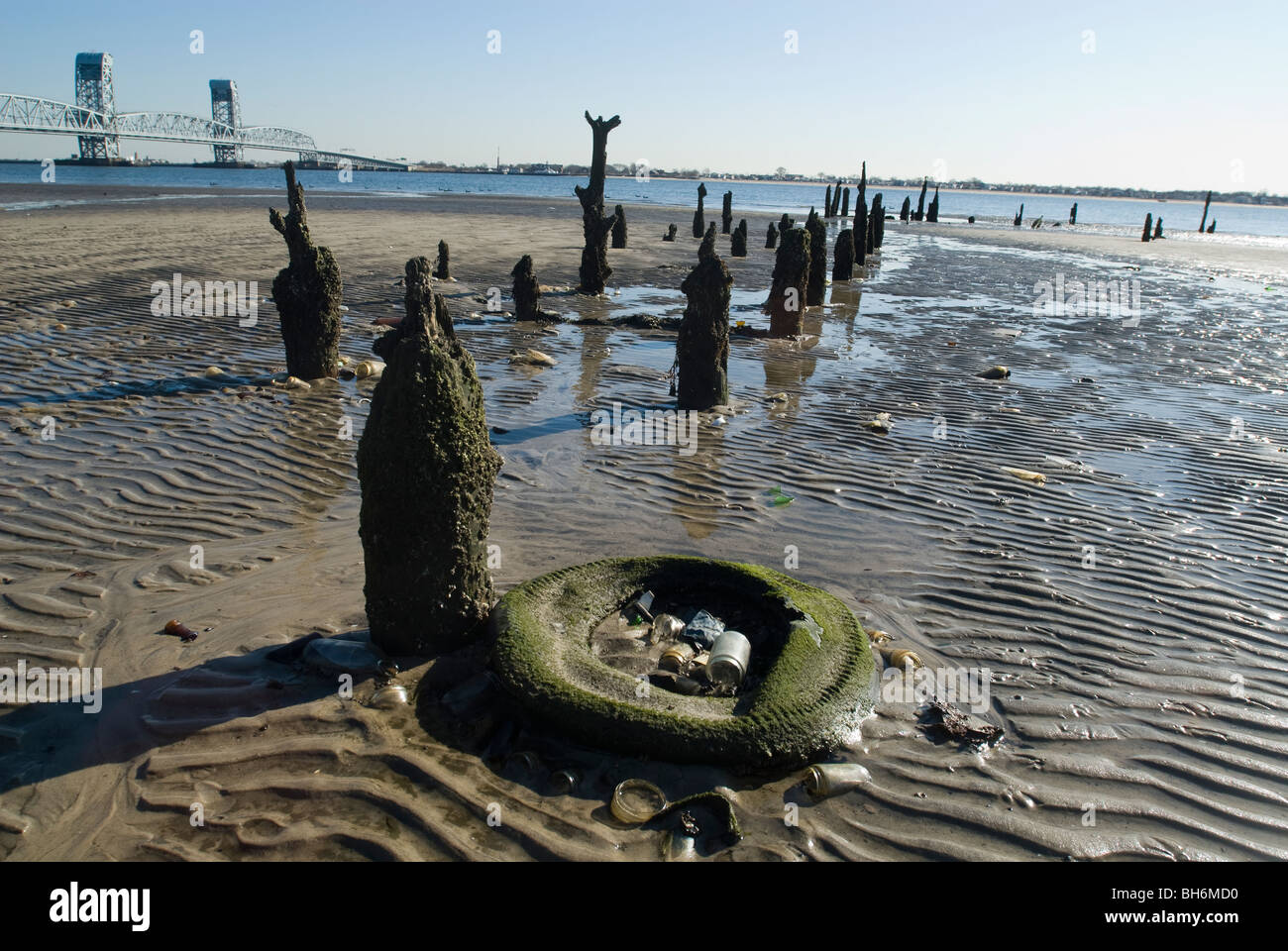 Barren-Insel in der Toten Pferd Bay in der Gateway National Recreation Area in Brooklyn in New York Stockfoto