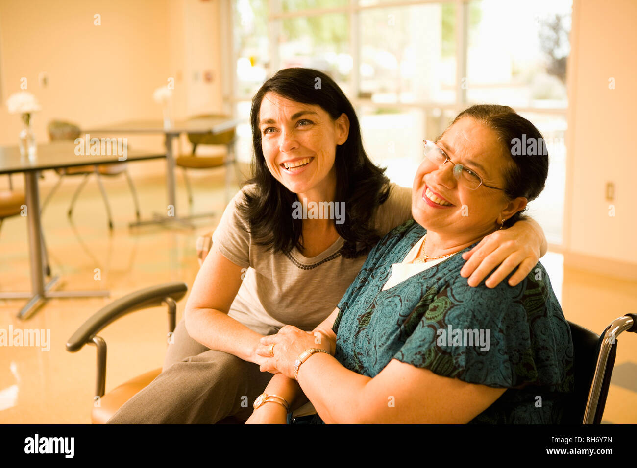 Patienten im Pflegeheim Stockfoto