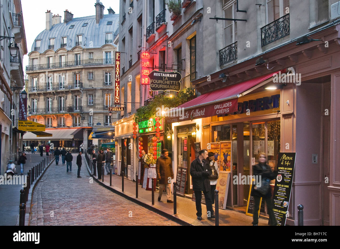 Quartier Latin Paris Frankreich Stockfoto