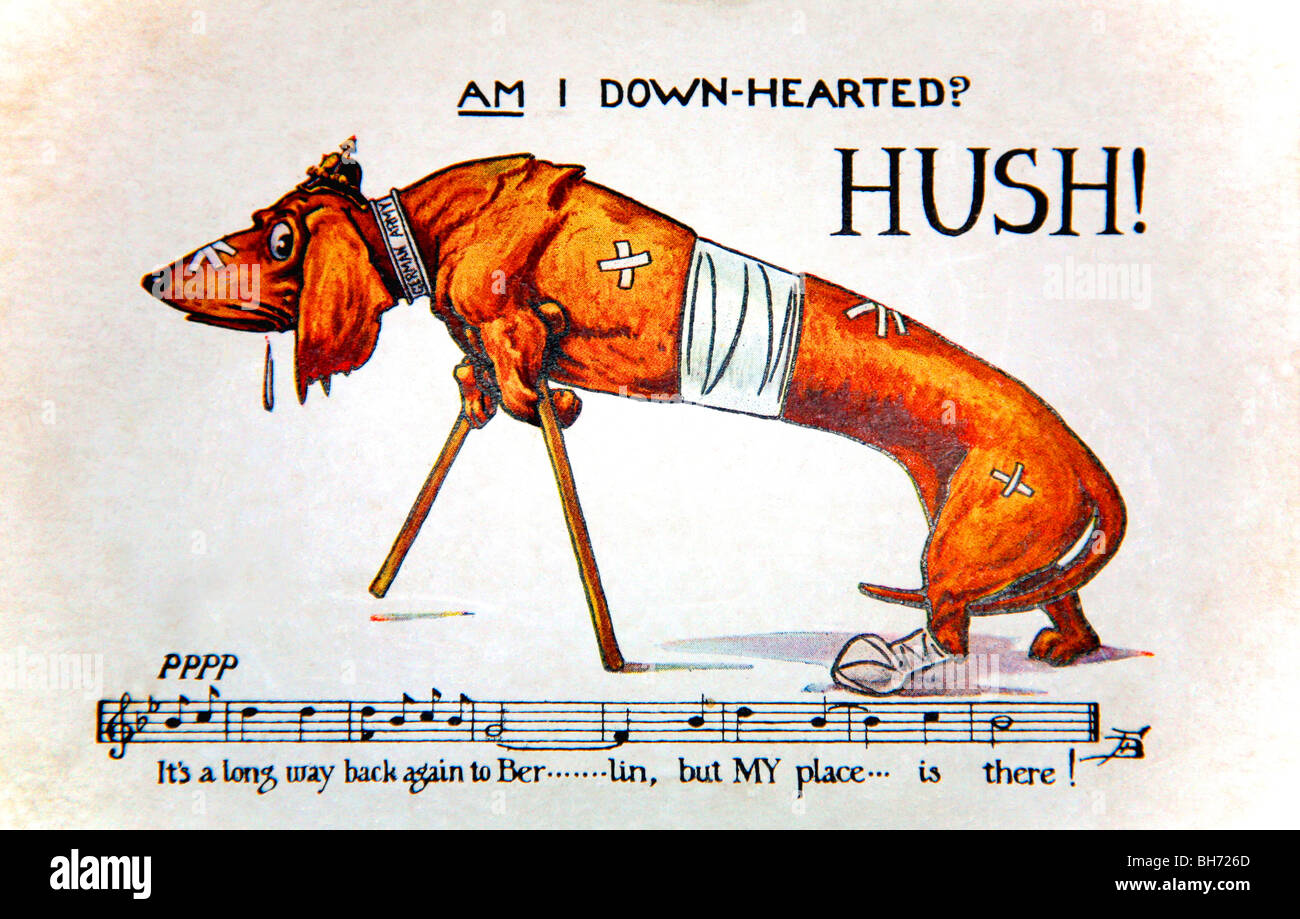 Ersten Weltkrieg Ansichtskarte Stockfoto