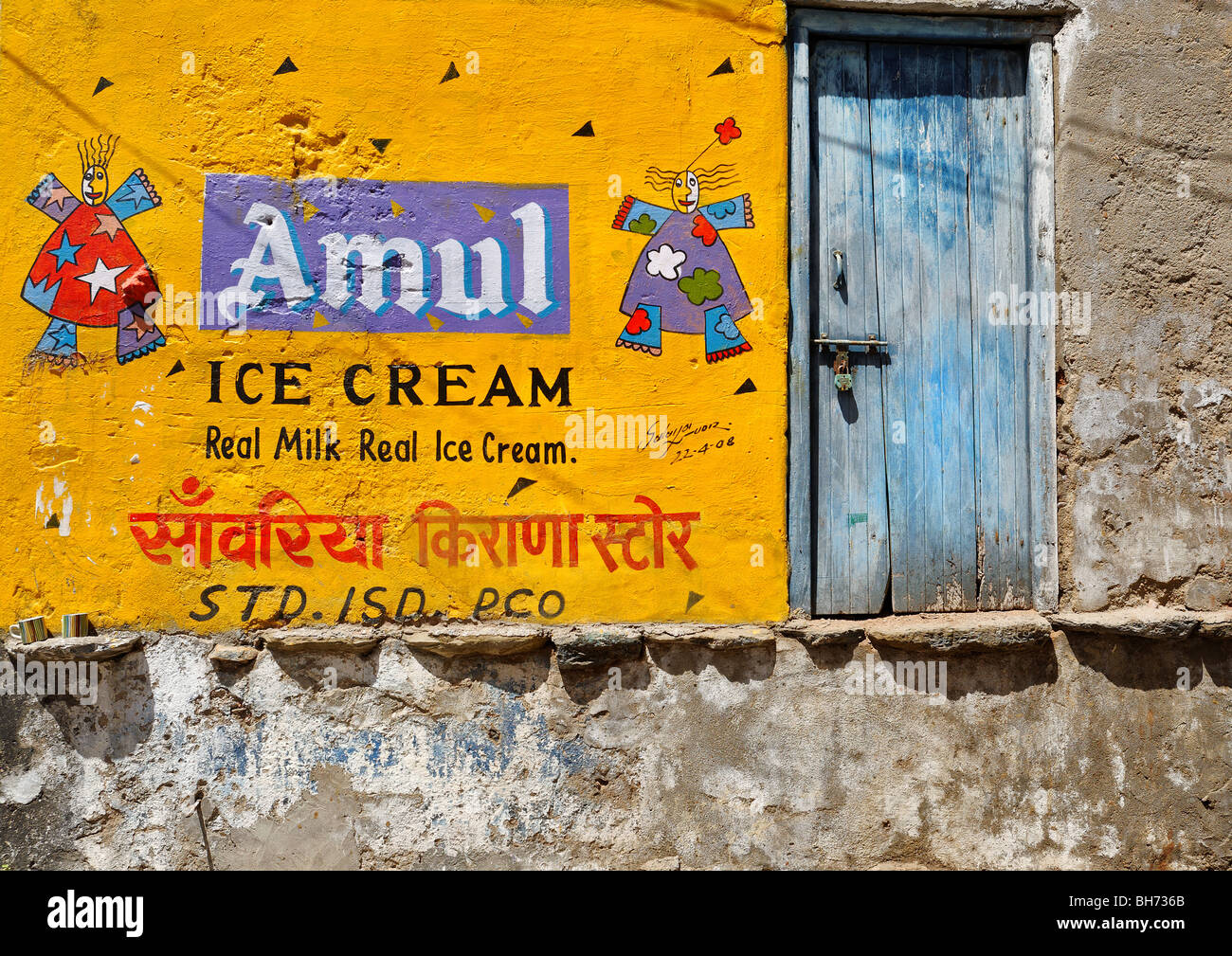 Werbung, Udaipur Stockfoto