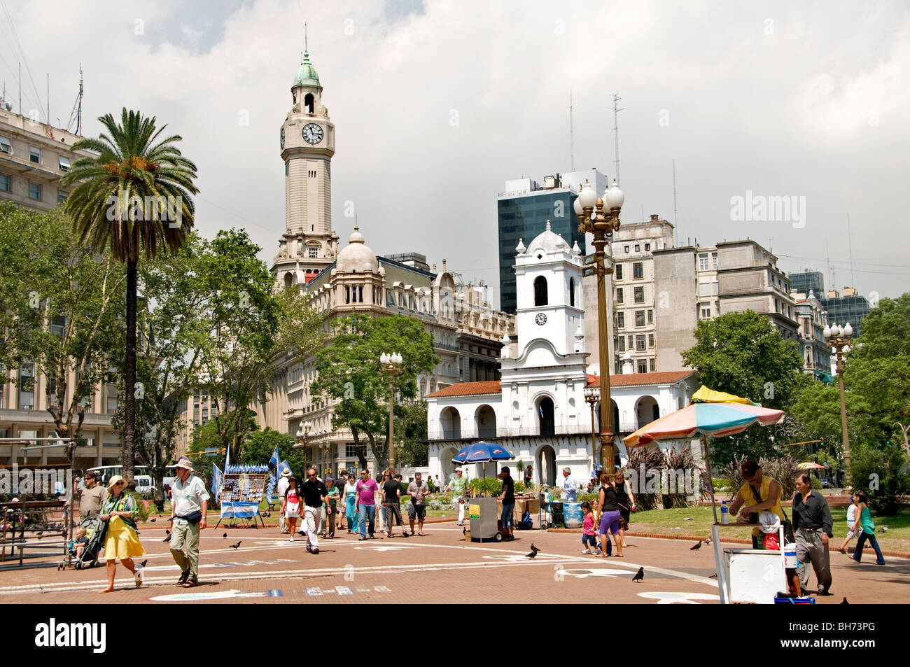Buenos Aires das Cabildo ehemalige Regierungsgebäude Plaza de Mayo-Argentinien Stockfoto
