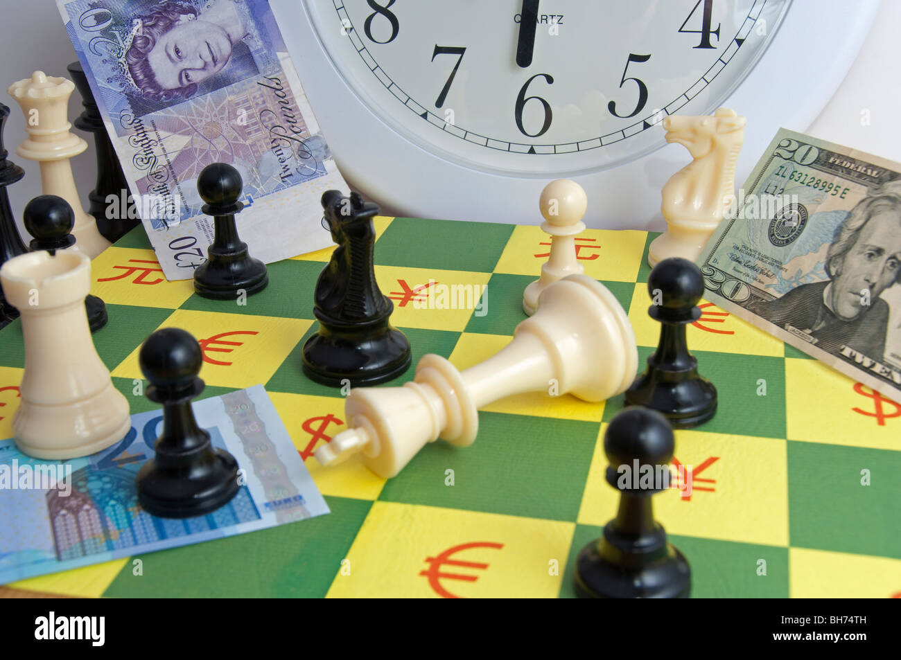 Finanzkonzept Devisenhandel Spiel Umgang Stockfoto