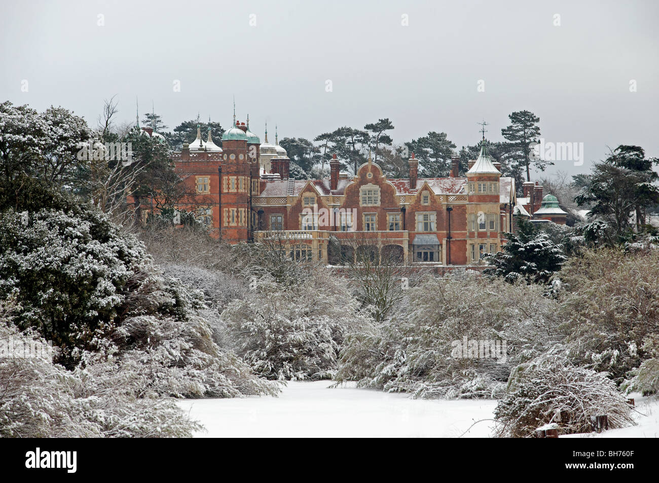 Bawdsey Manor, wo im Jahre 1938 das Radar wurde von Watson-Watt entwickelt und während des 2. Weltkrieges wurde ein RAF-Radarstation, Suffolk, UK. Stockfoto