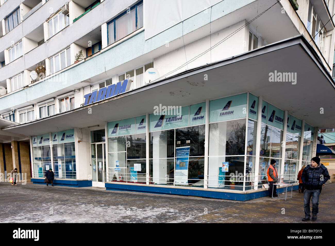 TAROM-Büro in Cluj-Napoca Rumänien Stockfoto