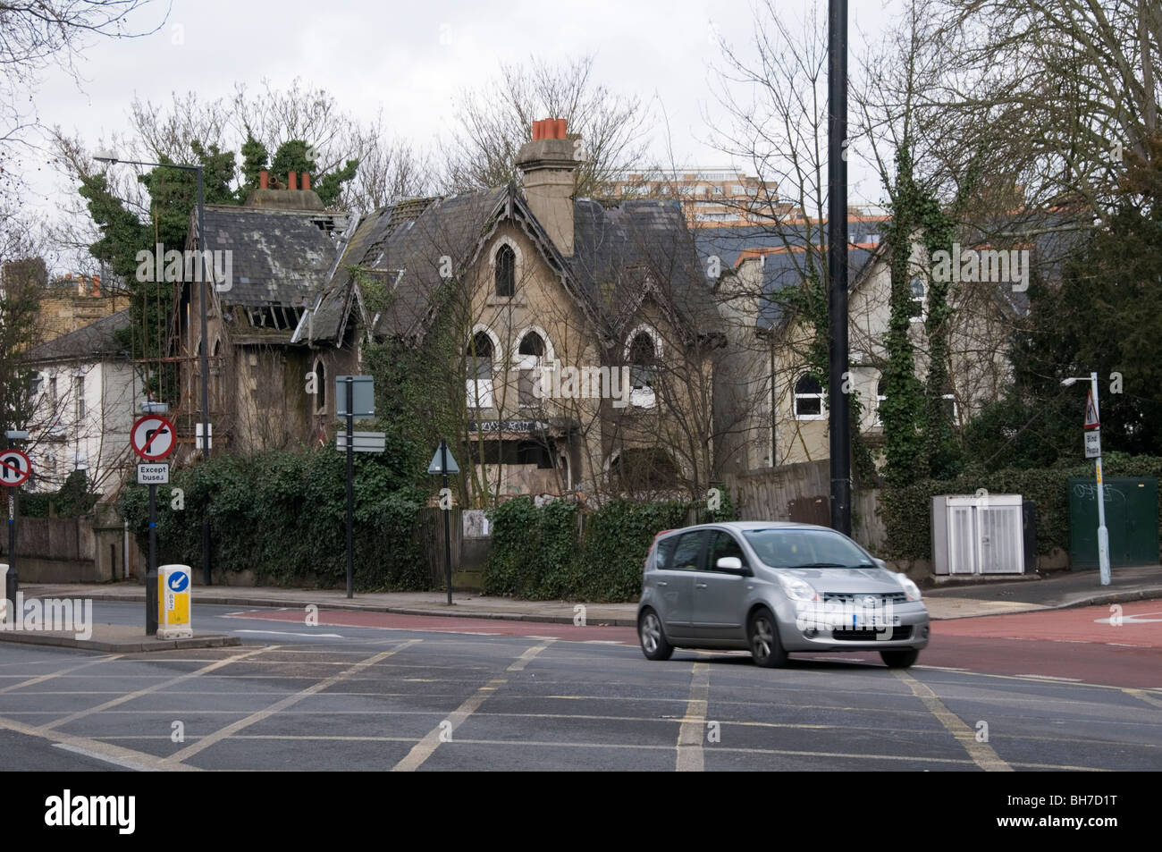 Das Haus aus Beton in Herrschaft Lane, East Dulwich, London.   WEITERE DETAILS IN DER BESCHREIBUNG. Stockfoto
