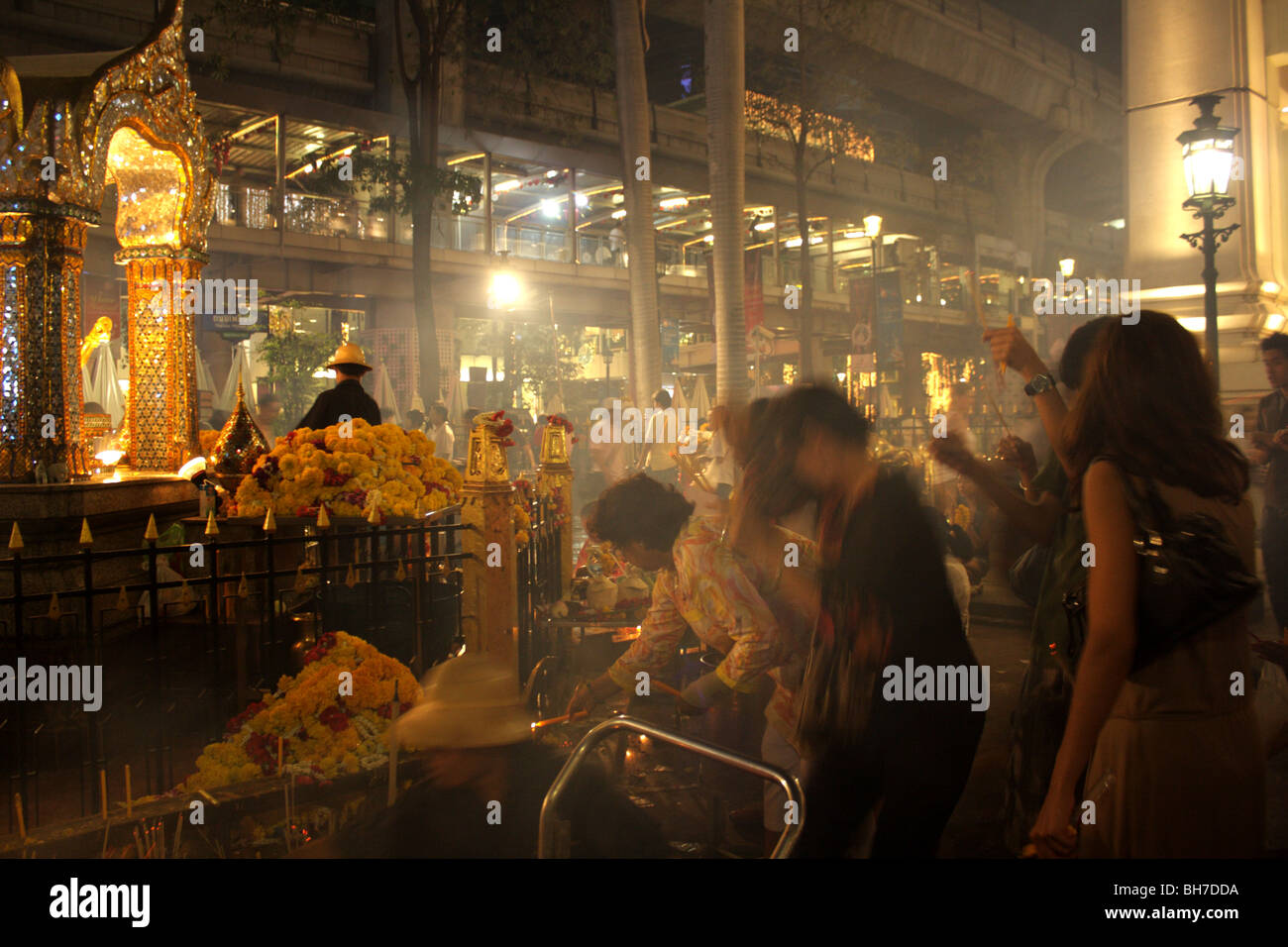 Erawan Hindu-Schrein, Bangkok, Thailand Stockfoto