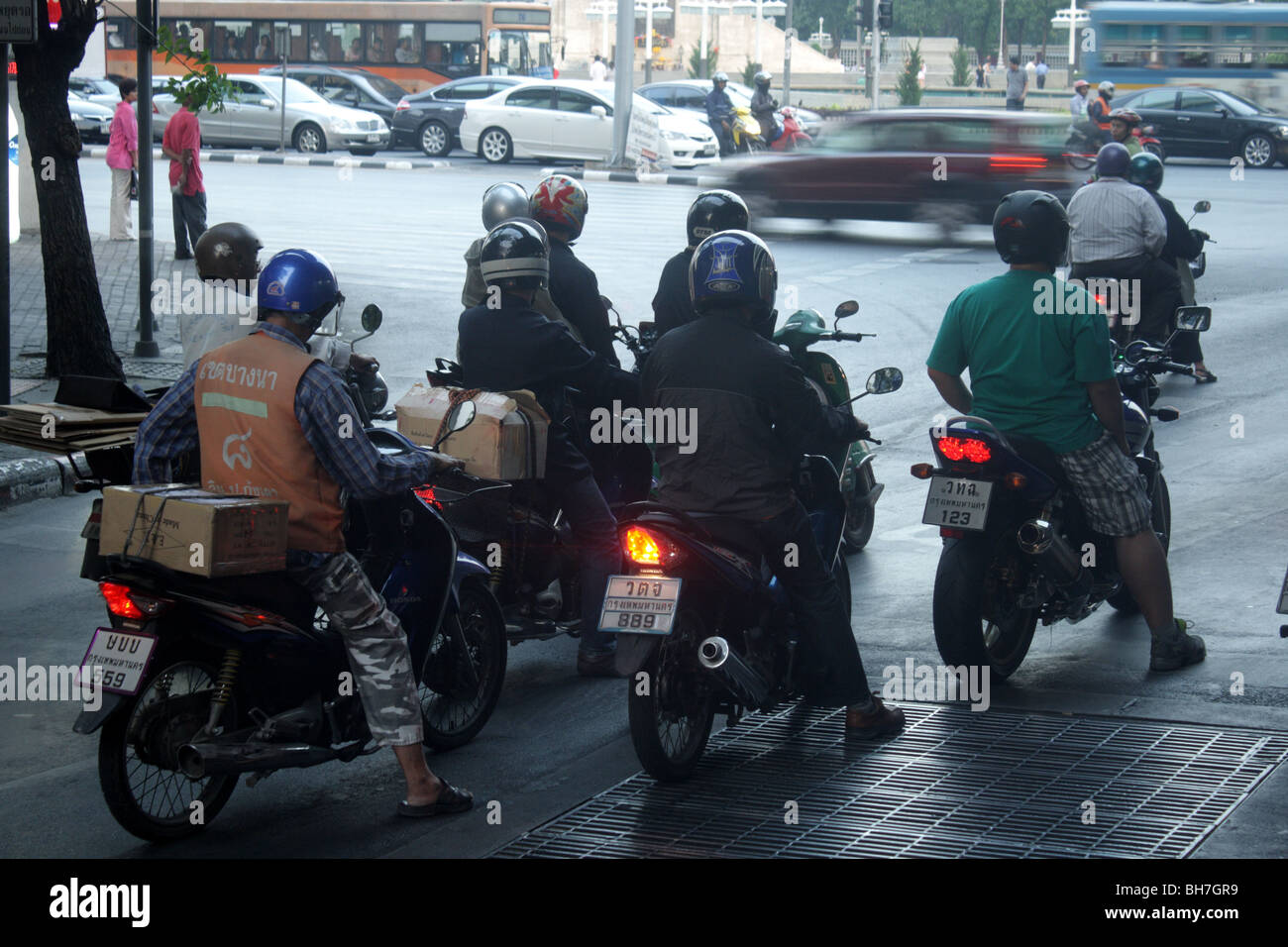Bangkok-Moped Stockfoto