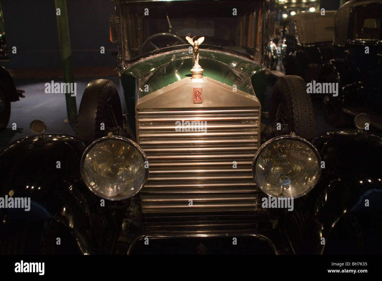 Frühe Rolls-Royce Motor Oldtimer Kühlergrill Schlumpfs Motor Museum Mulhouse Frankreich Horizontal 099356 Schlumpf Museum Stockfoto
