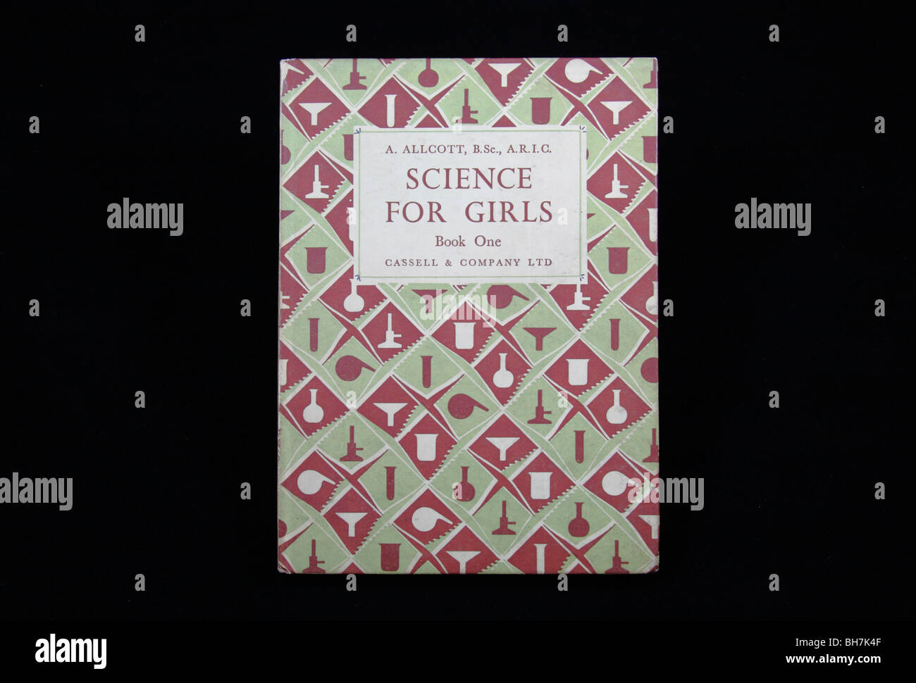 Einer alten britischen (politisch unkorrekt vielleicht) Schulbuch, "Science for Girls". Stockfoto